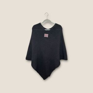 Love Your Melon Charcoal Knit Shawl One Size